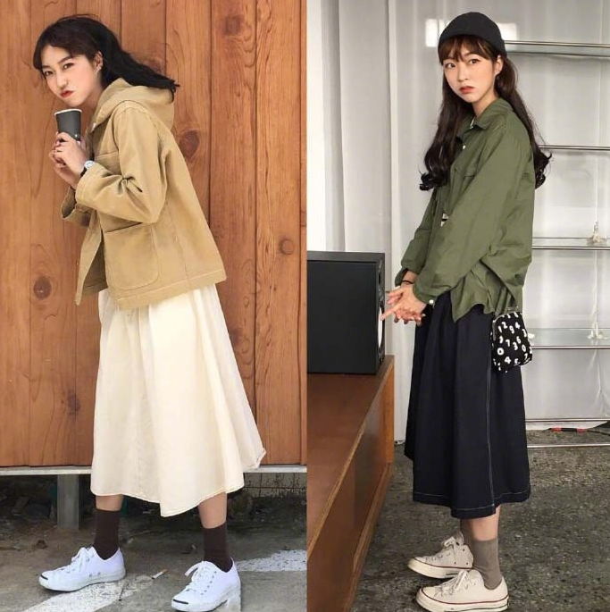 活泼元气森系搭配,腿粗的宝宝也很适用哦