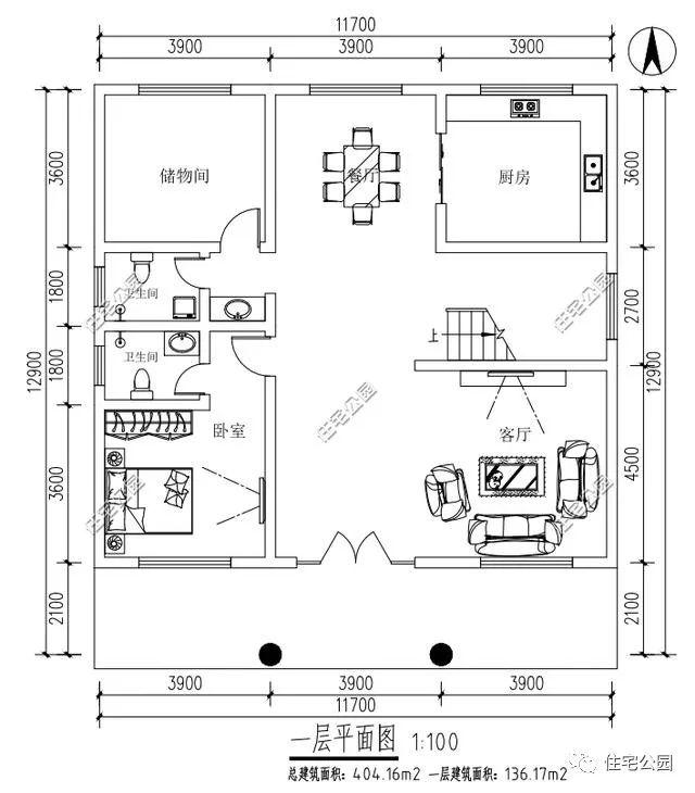 11x10米方正农村小洋楼7卧4卫能住4代人3层400平30万建好