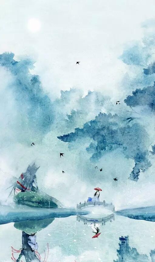 壁纸|水粉画|水印_新浪新闻