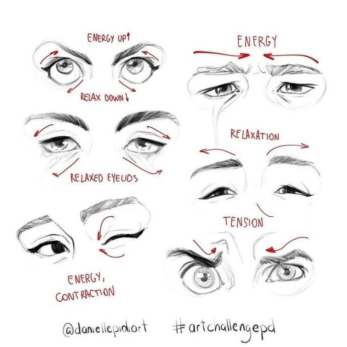 画师danielle piol的一组眼睛画法,你的眼睛会说话吗