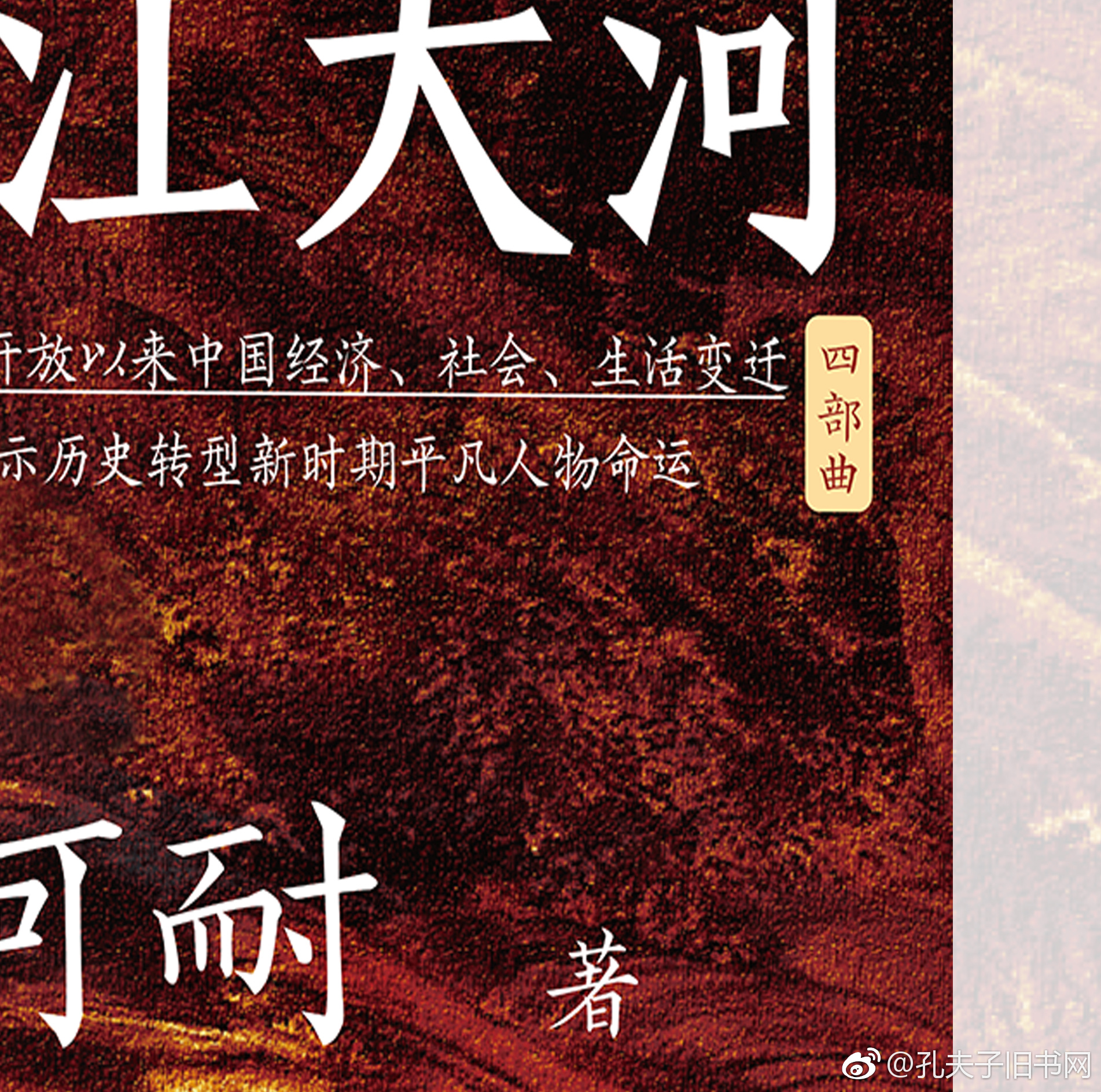 作者阿耐又一力作大江大河描写改革开放的奇书