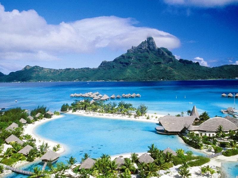 最接近天堂的地方塔希提岛tahiti又名大溪地