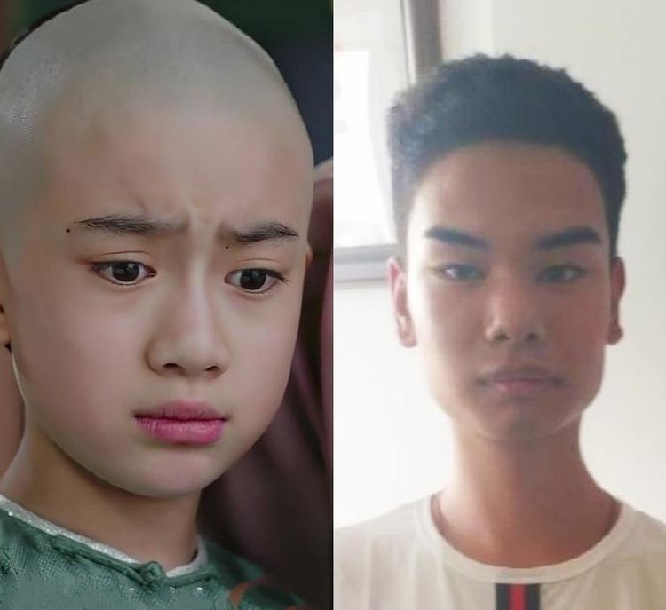 大阿哥永璜撞脸杨颖勉强了点撞脸刚走红的发际线男孩毫不违