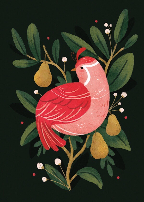 lindsaydalescott可爱女孩和动物时尚插画