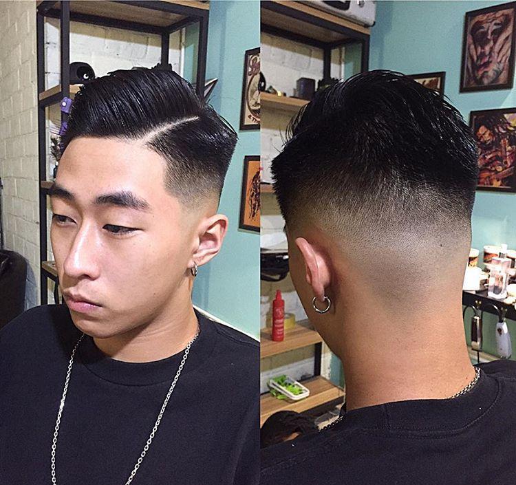 侧边分的男生发型, 这样很帅