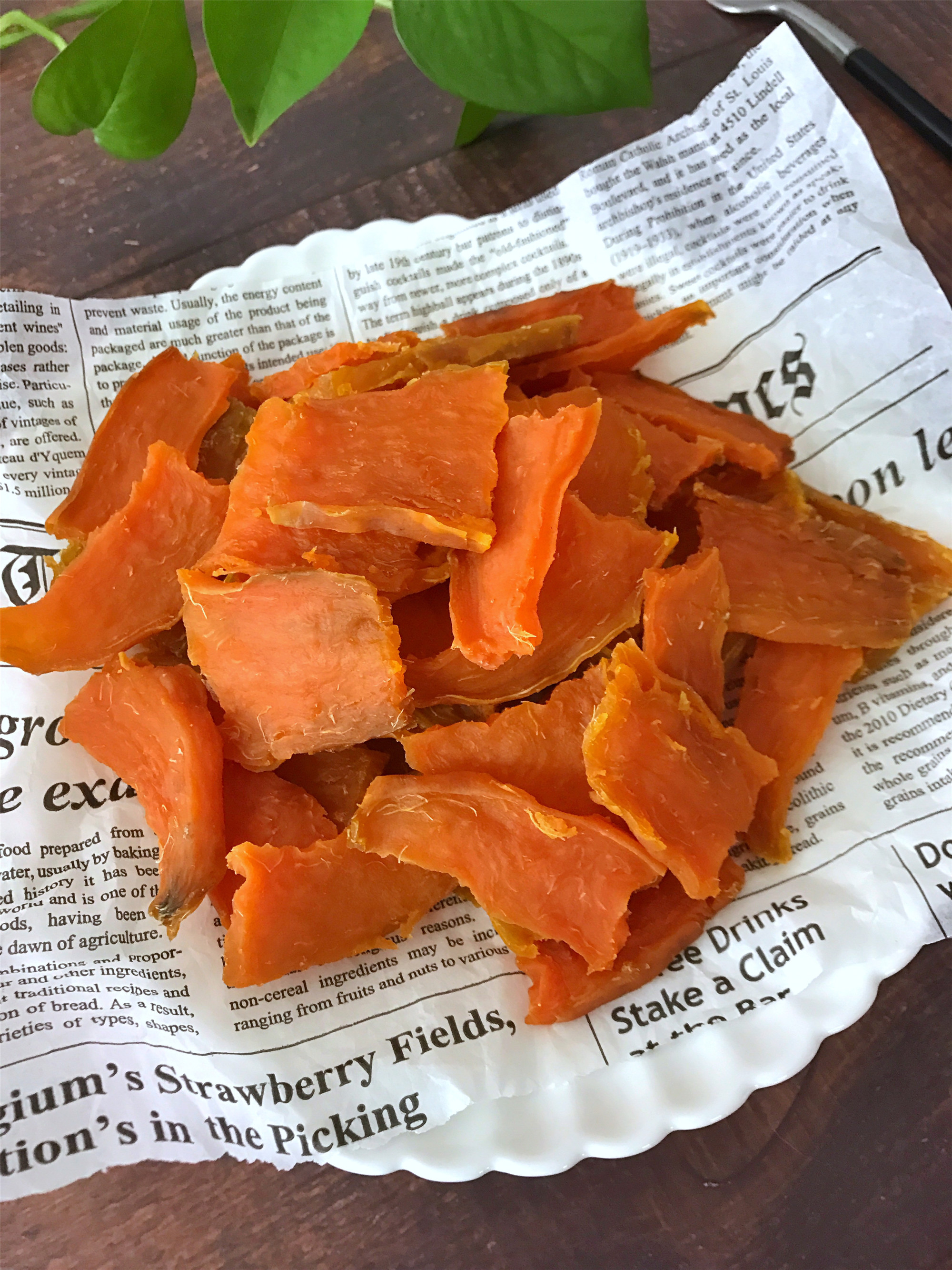 自己自制红薯干香甜筋道营养丰富好吃也不怕胖