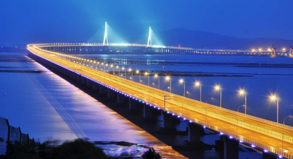 国内著名的七大跨海大桥,长龙卧波风景美|港珠澳大桥|跨海大桥|平潭_