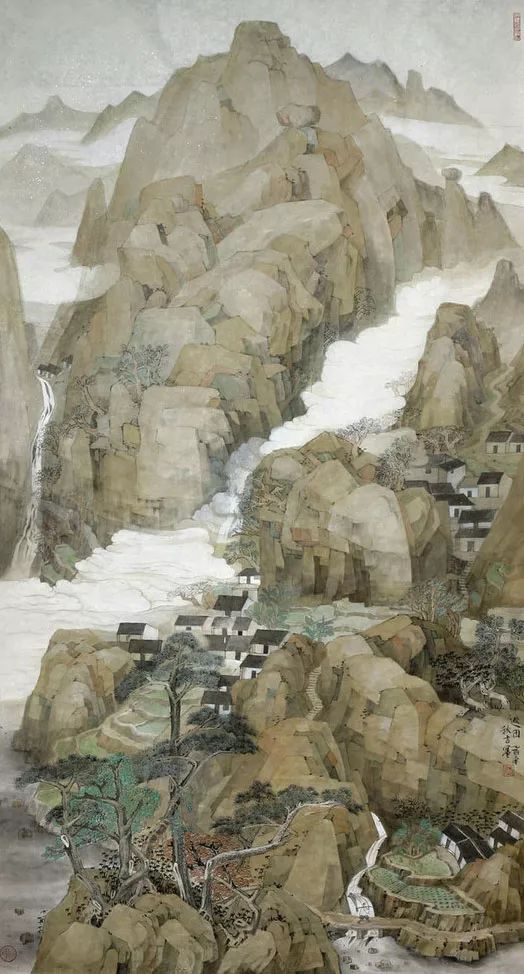 张秋桔工笔山水画赏析