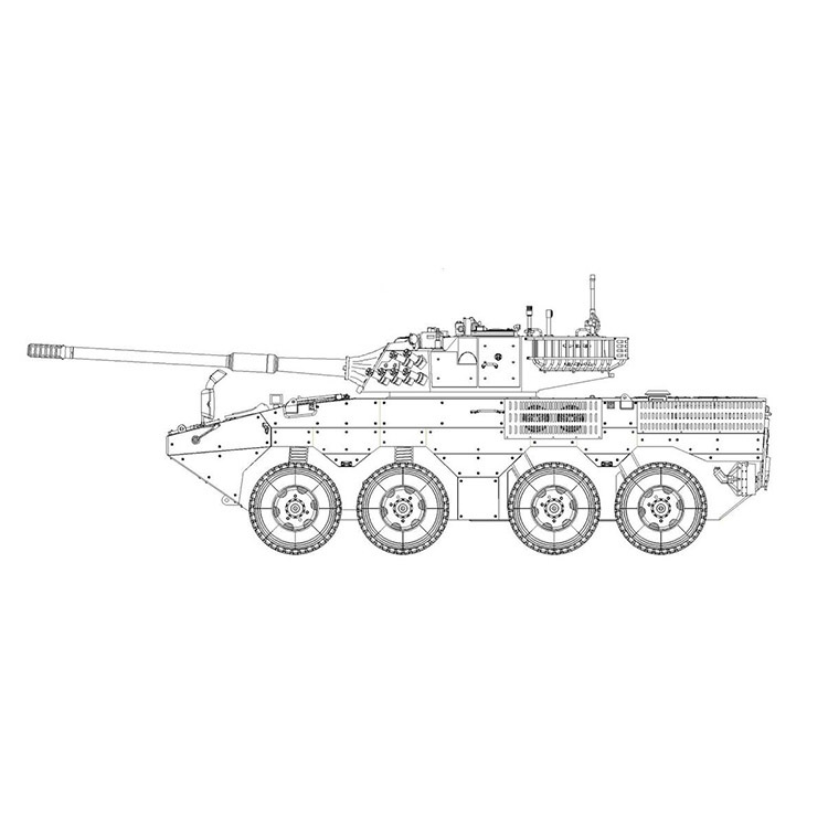 预售3g模型小号手hobbyboss中国ztl11轮式装甲突击车13584505