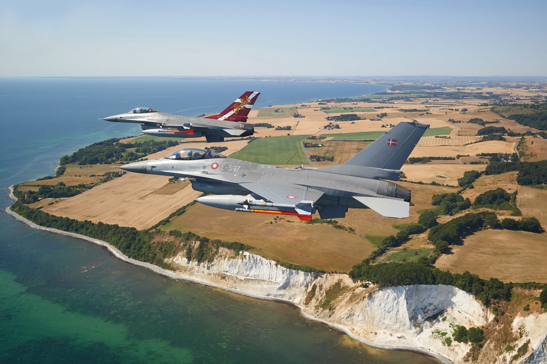 丹麦皇家空军的f-16am战斗机 67