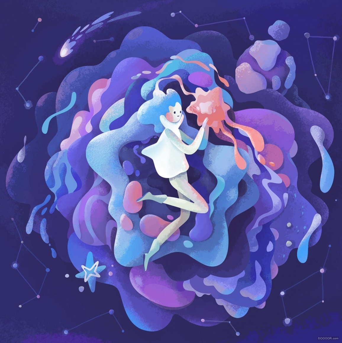 圆润层次感彩色插画作品 (2)|插画|层次感|作品_新浪新闻