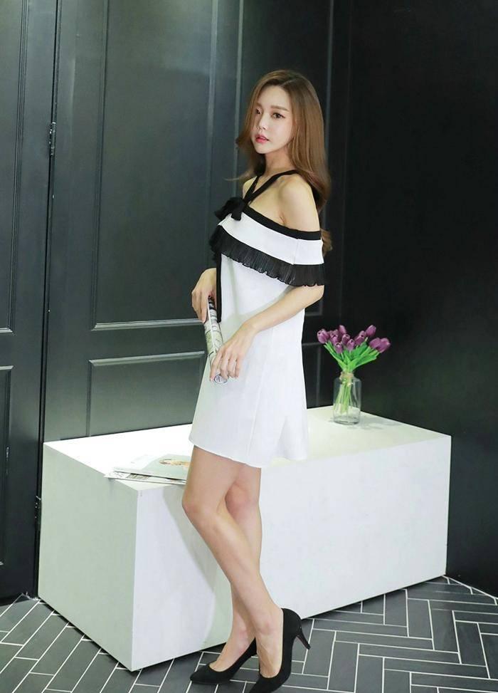 孙允珠韩版短裙写真, 香肩美腿诱人