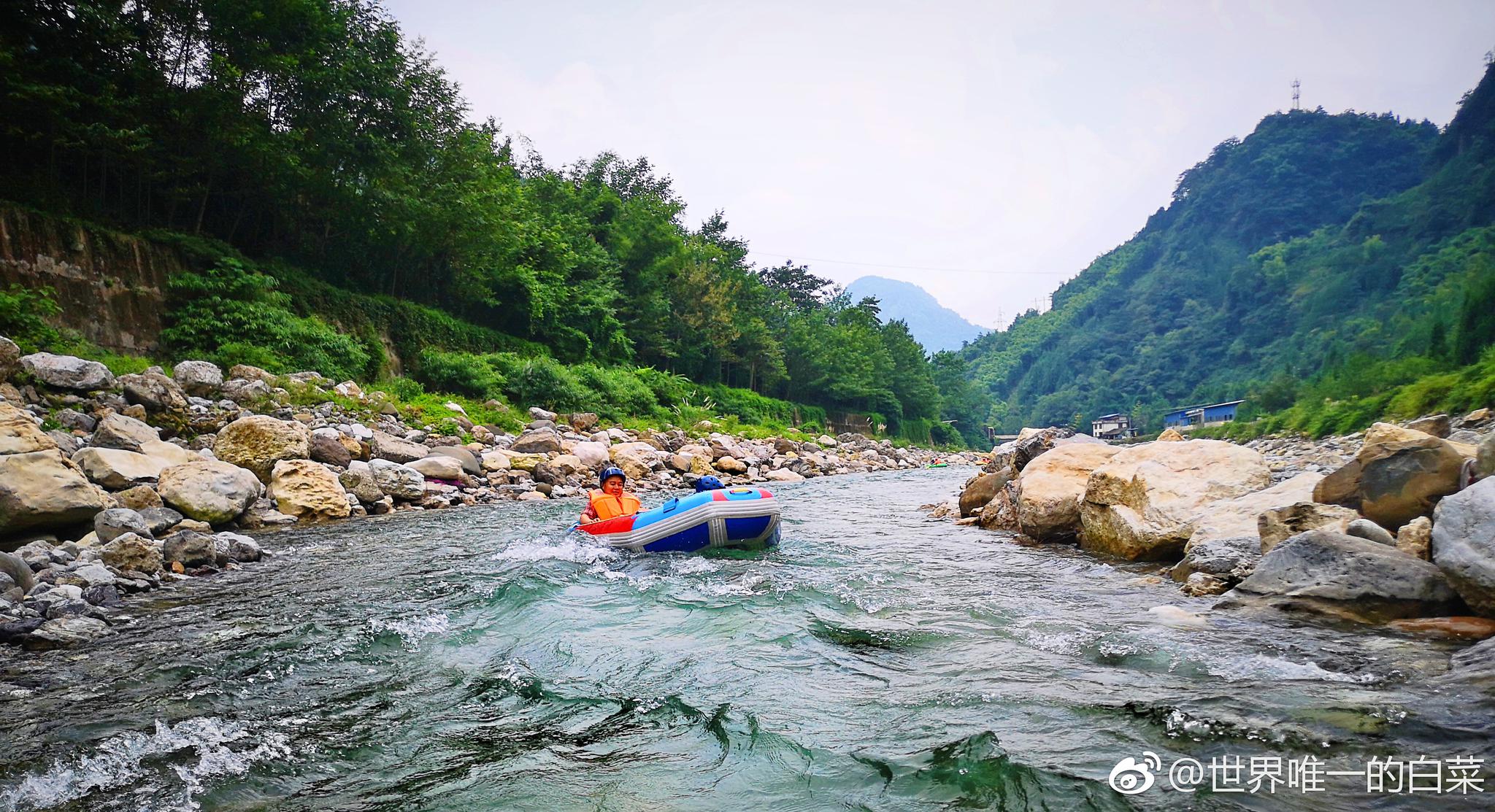 罗浮山漂流绵阳旅游微江油四川旅游浪迹四川