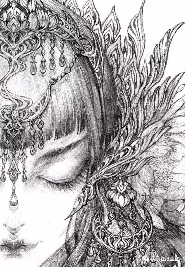 唯美古风美人画她用细腻的笔触展现中国的古风