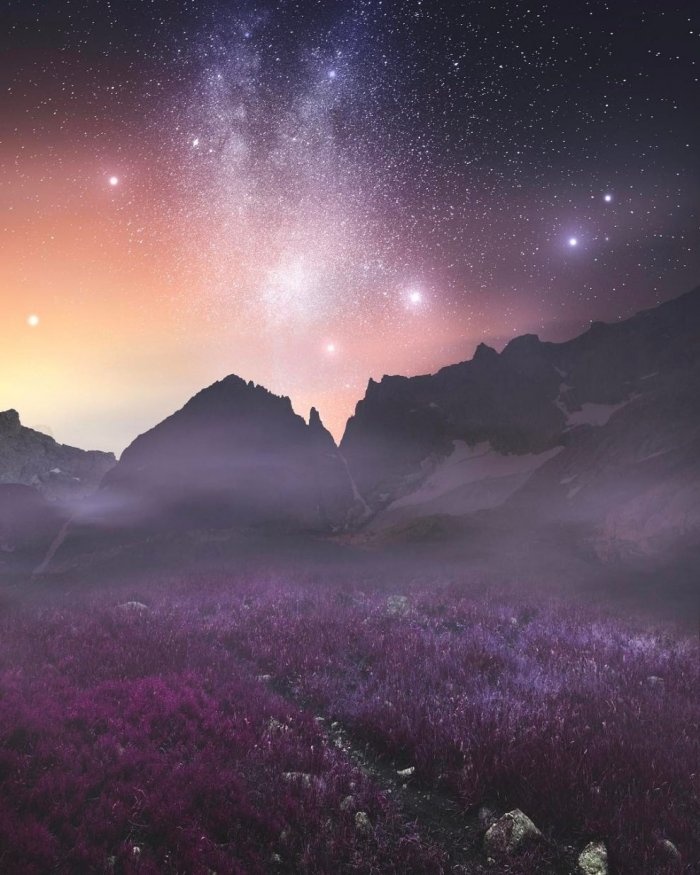 创意的天空夜景摄影,你有试过拿着自己的相机拍摄夜晚的星空吗?|夜景|星空|天空_新浪新闻