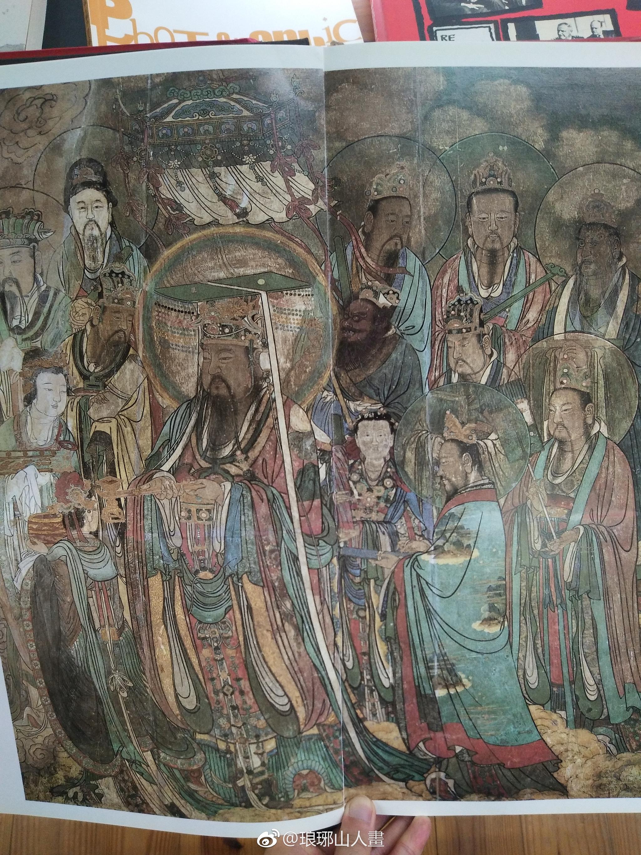 永乐宫三清殿,南极长生大帝及诸仙真