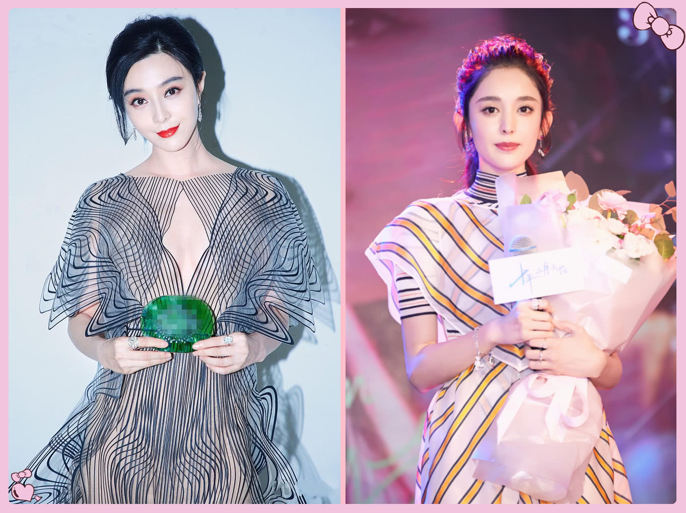 36岁范冰冰和25岁古力娜扎撞衫,一个卖家秀,一个买家秀!