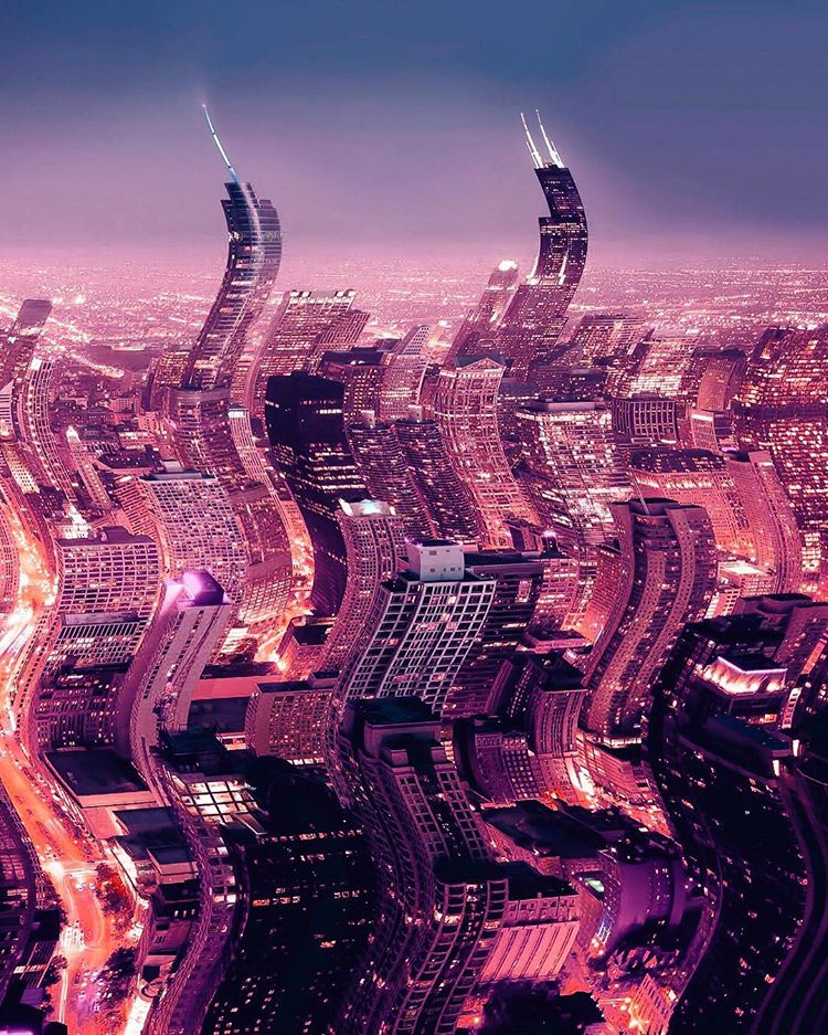 扭曲的城市.by.elise swopes