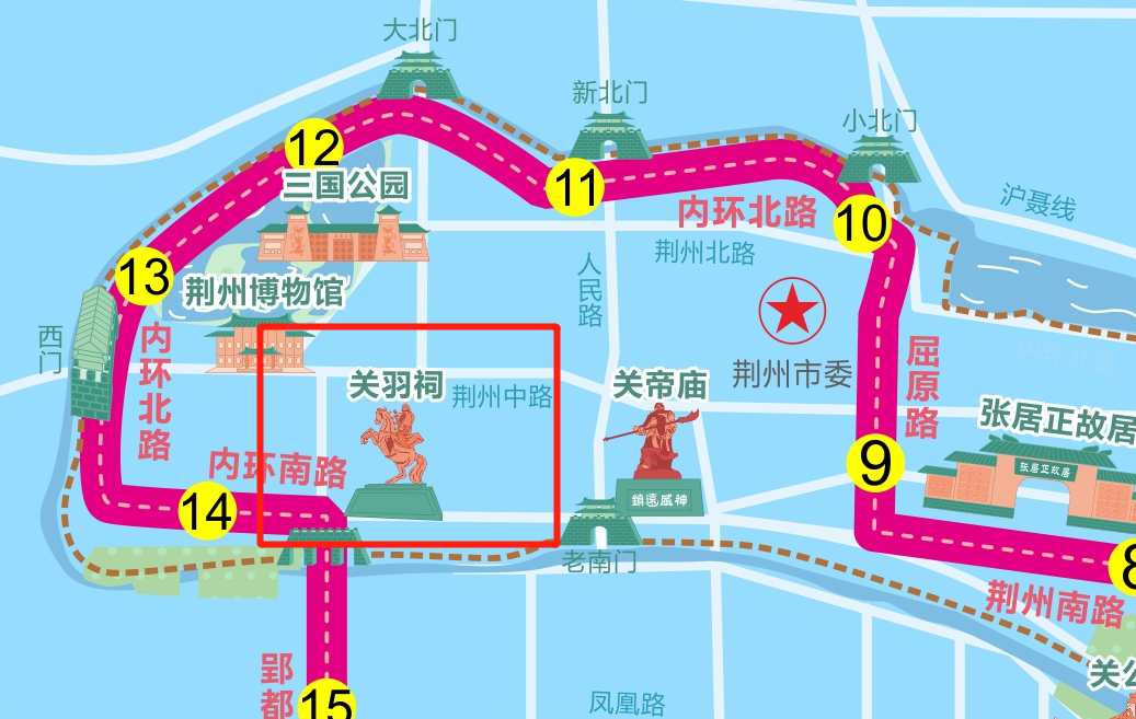 2018荆州马拉松景点关羽祠:地灵人杰!忠义仁勇!天下第一!