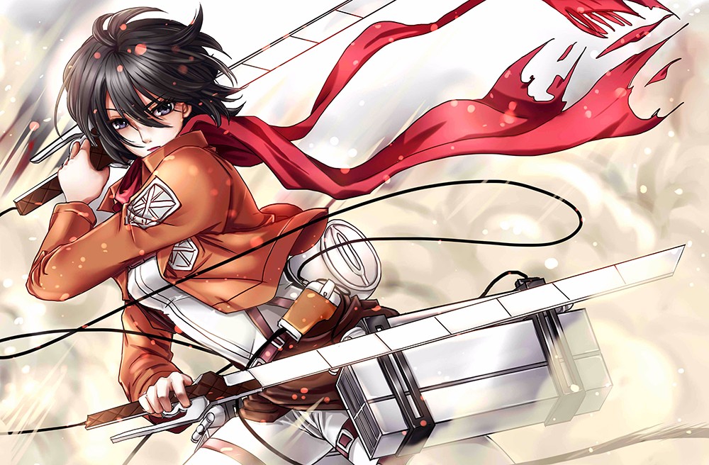 进击的巨人三笠妹子帅炸