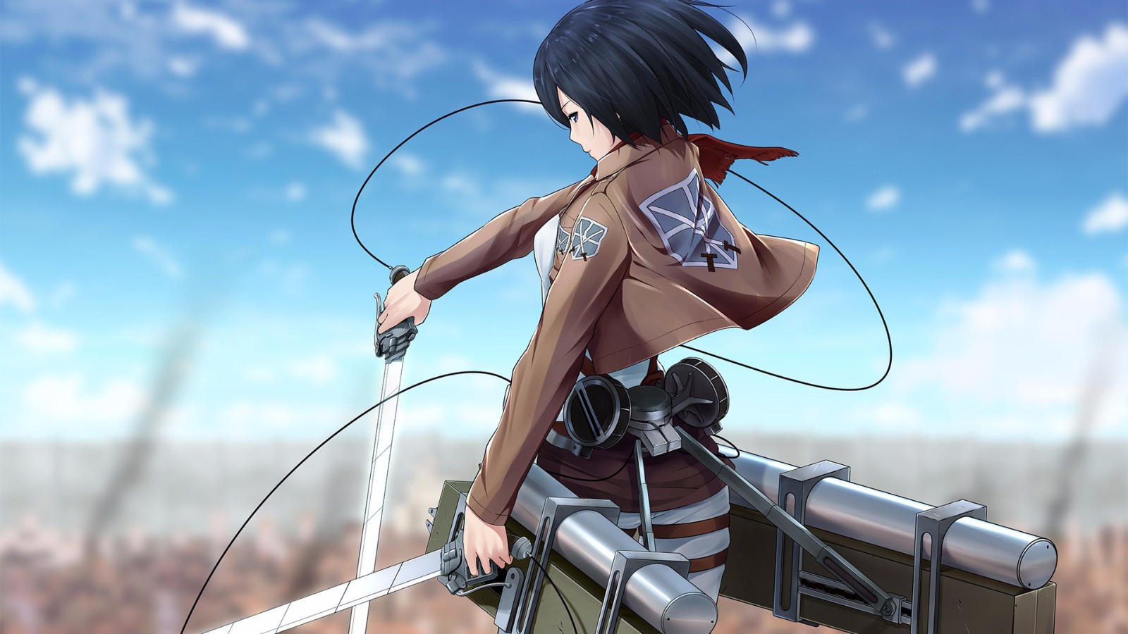 进击的巨人三笠妹子帅炸