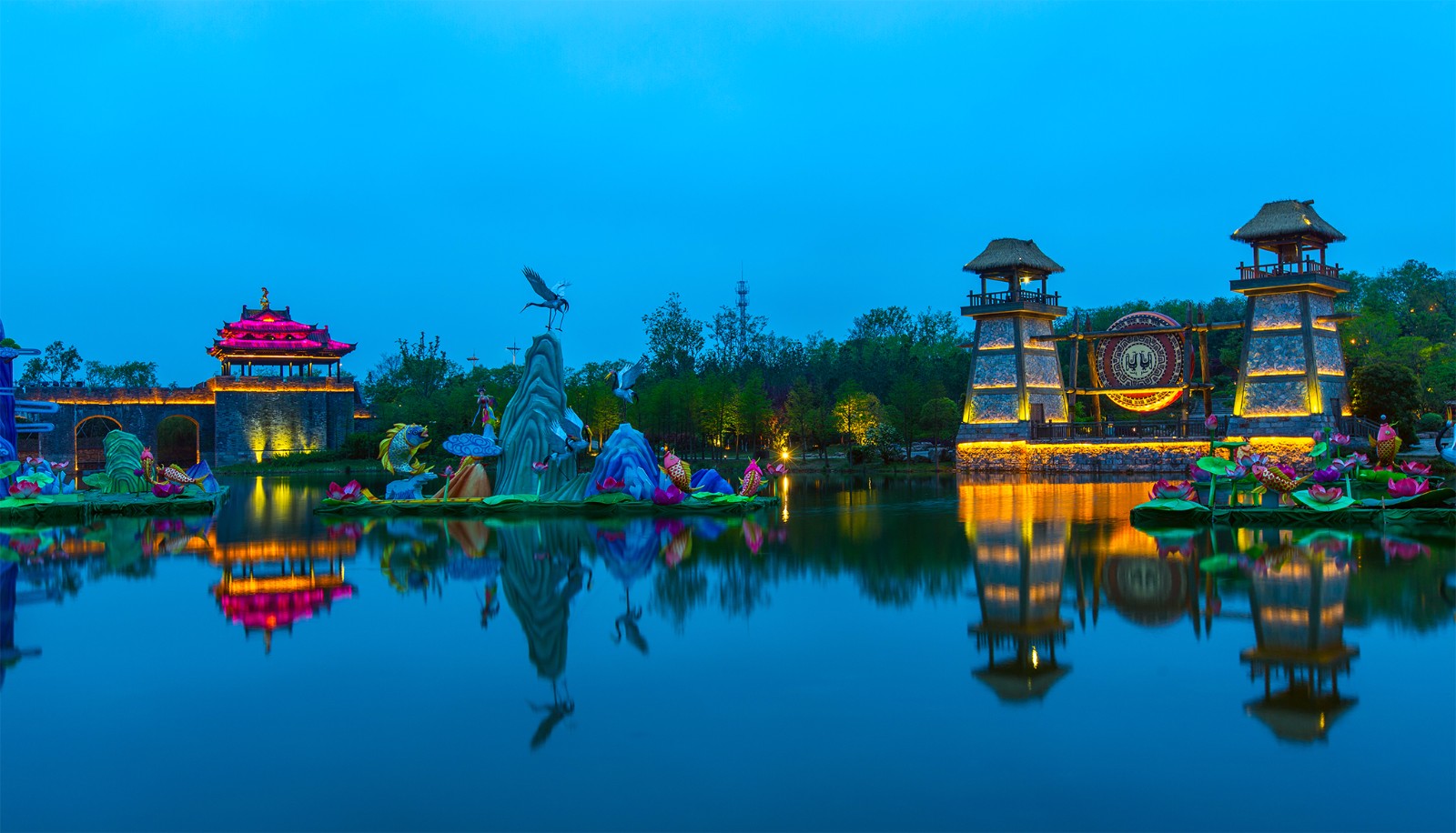 常州东方盐湖城,璀璨的夜色