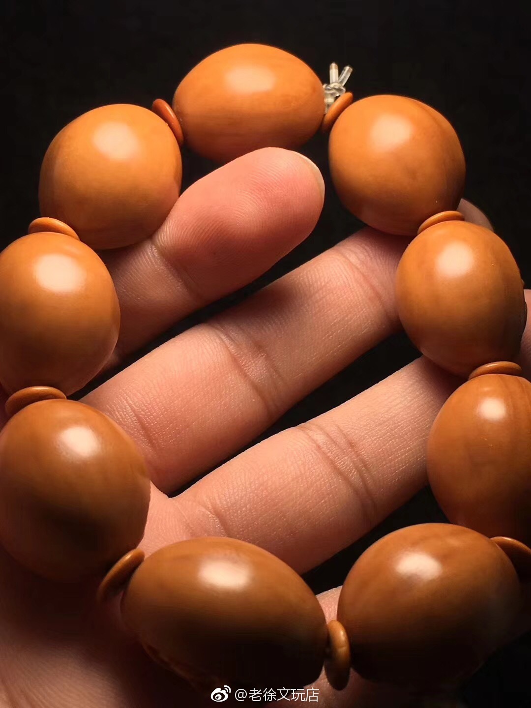 橄榄核雕纯手工富甲天下1920水晶核