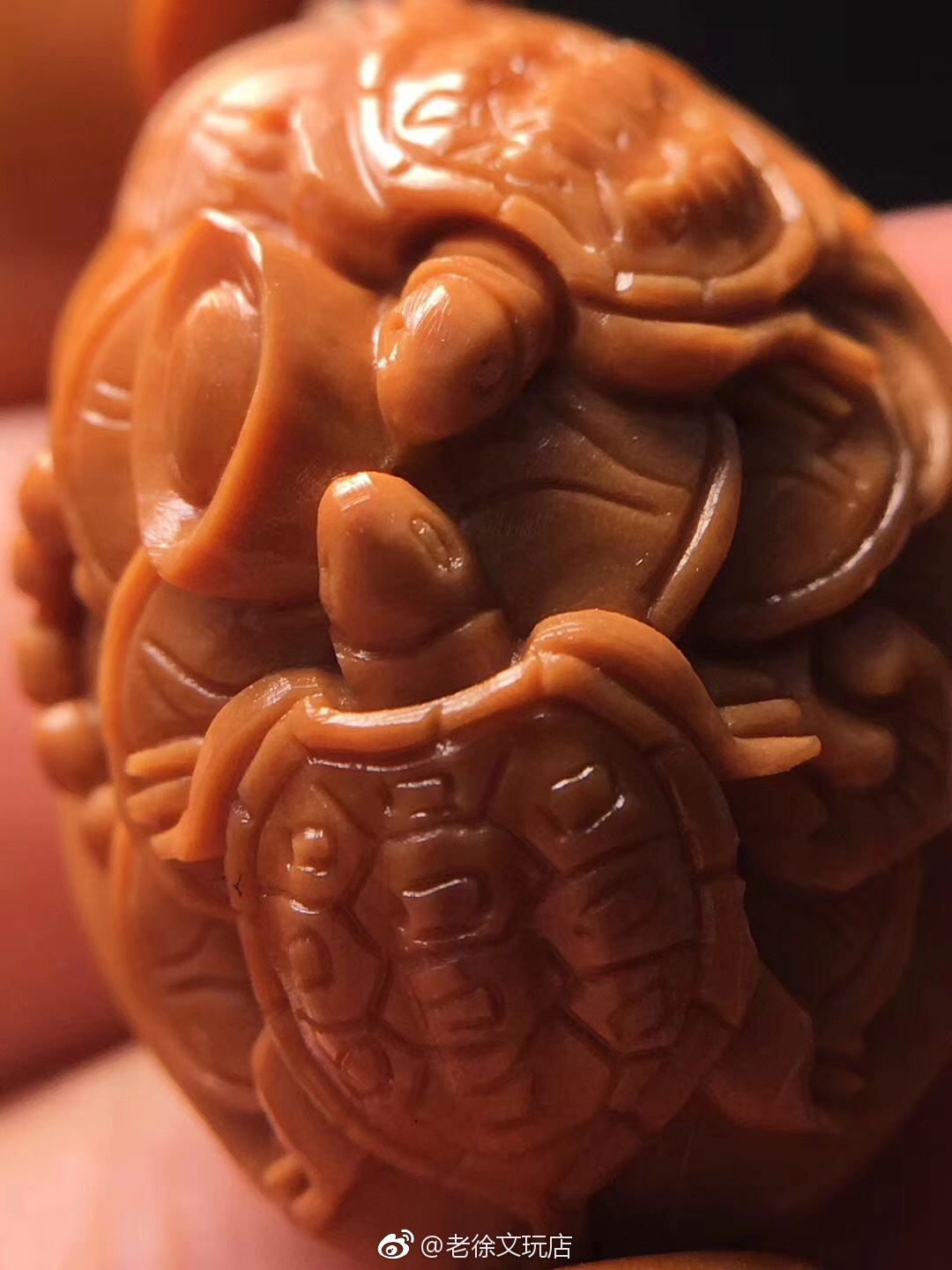 橄榄核雕纯手工富甲天下1920水晶核