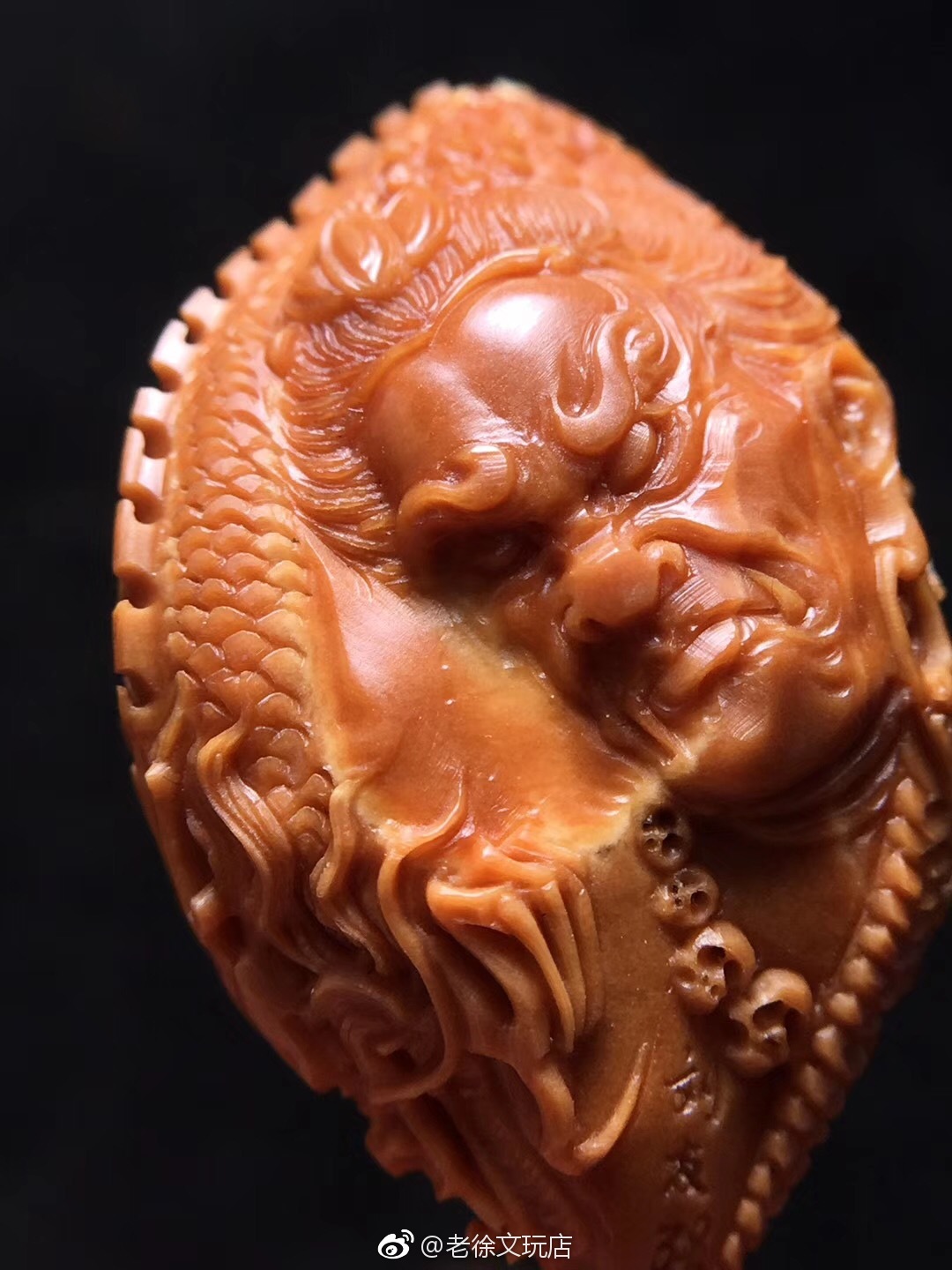 橄榄核雕不动明王2453