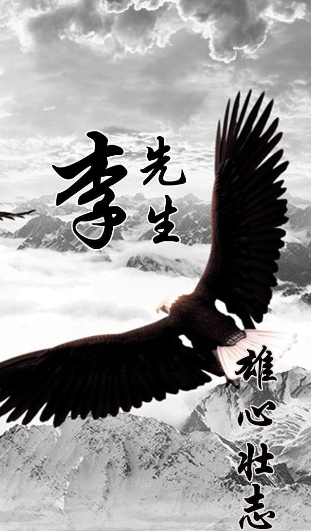 男人专属百家姓手机壁纸:雄心壮志!
