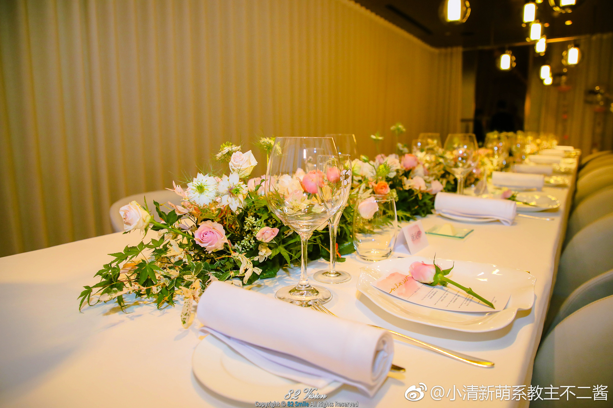 jean-georges餐厅生日晚宴场景&布置拍摄