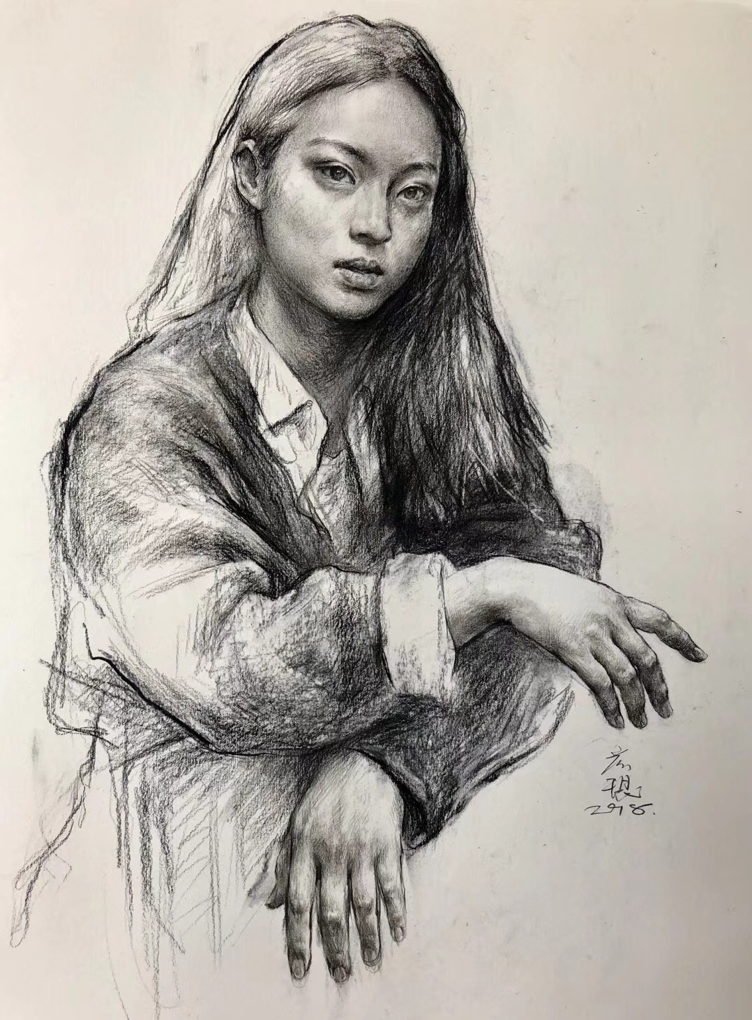 杭州素描名师彦琨素描作品欣赏