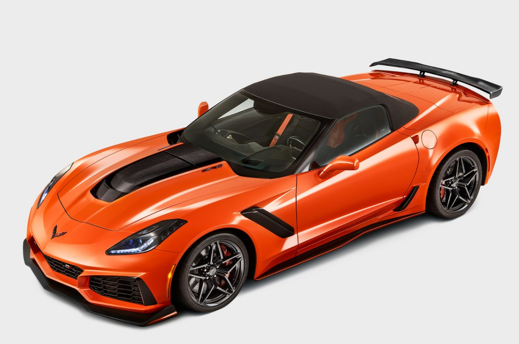2019年雪佛兰corvette zr1敞篷双门跑车的最高时速为212英里