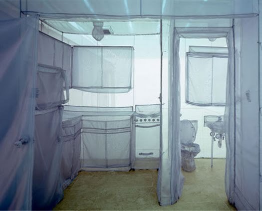 韩国艺术家do Ho Suh 的艺术装置作品纱帐屋系列 韩国艺术家do Ho Suh 的艺术装置作品纱帐屋系列