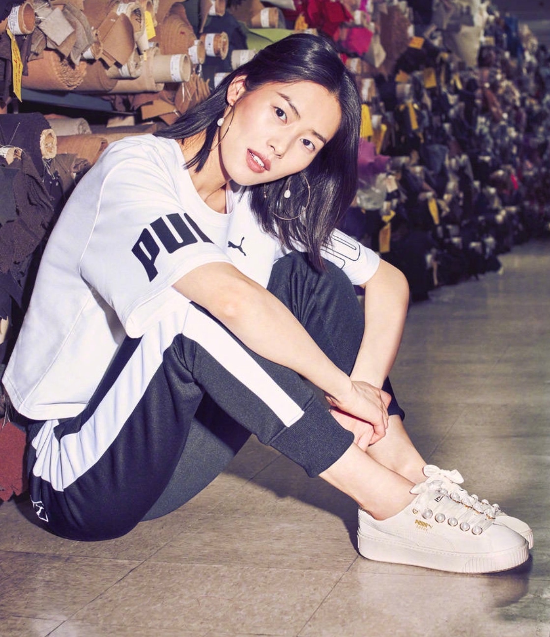 puma 全球代言人 出镜全新suede platform trace bling系列 6767