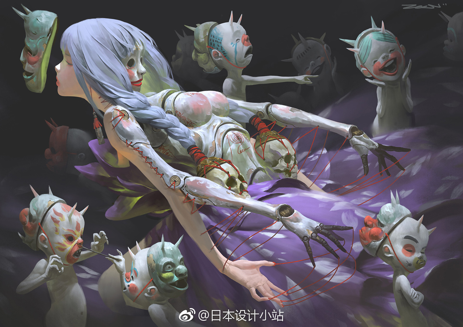 暗黑系插画家zeen chin