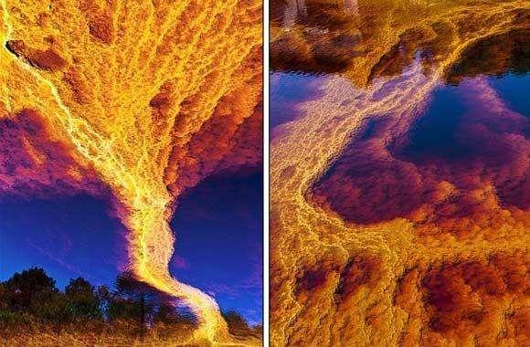 神秘火焰龙卷风, 火力与风力所向披靡, 科学家难以解释其中的道理