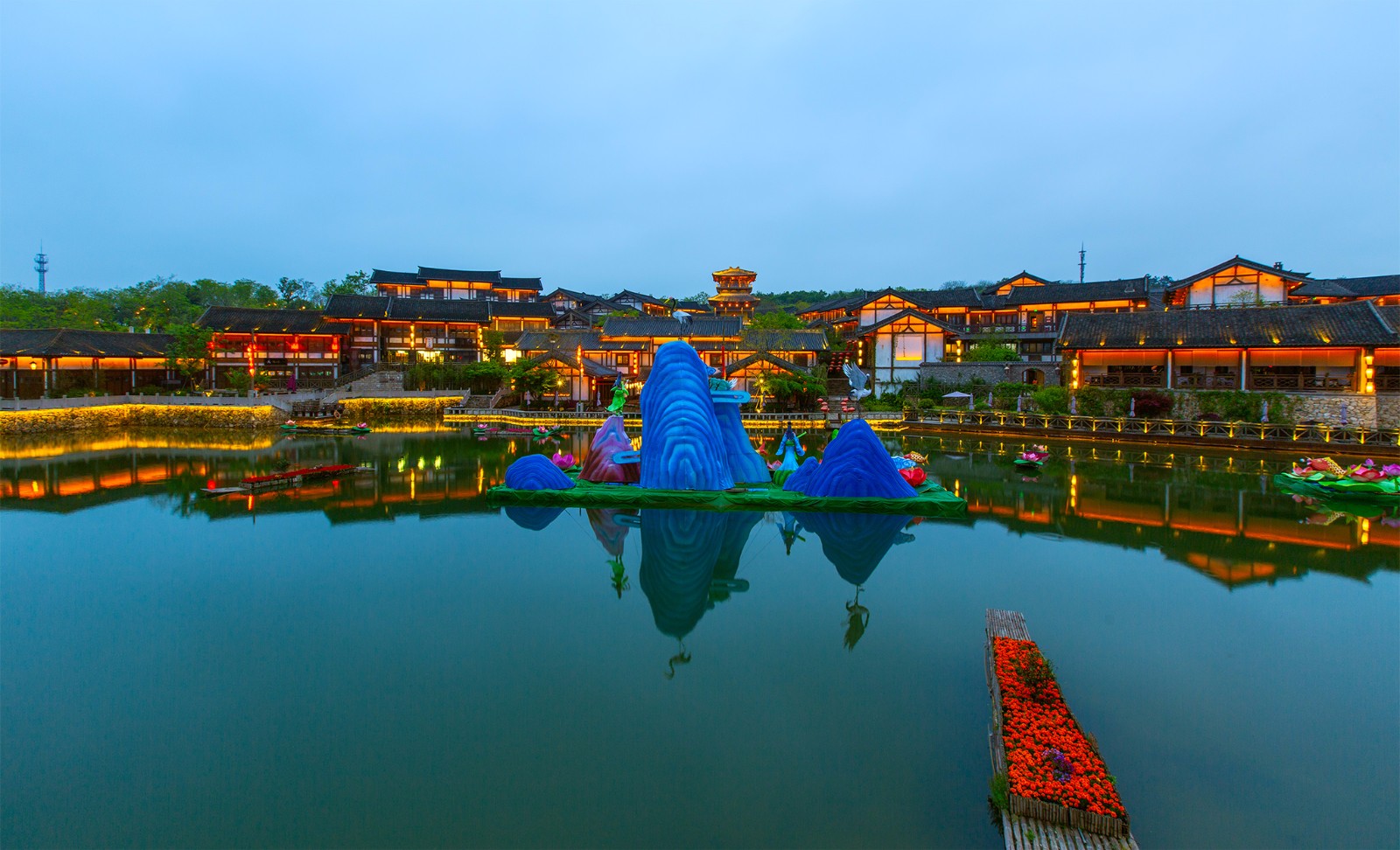 常州东方盐湖城,璀璨的夜色