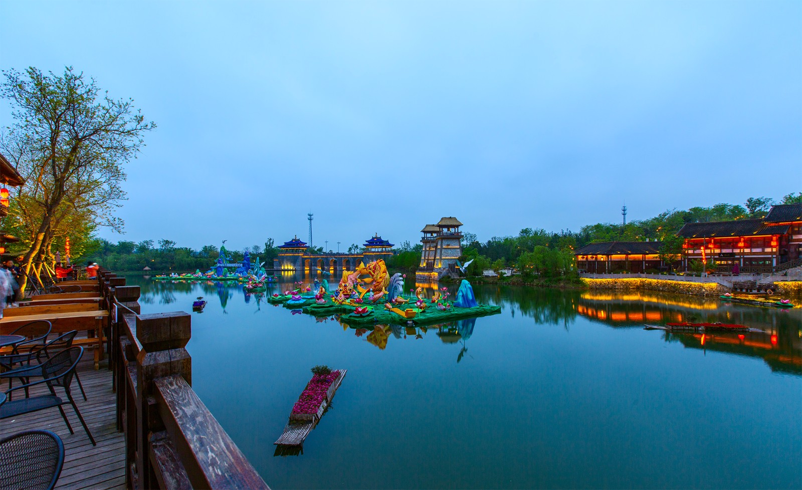 常州东方盐湖城,璀璨的夜色