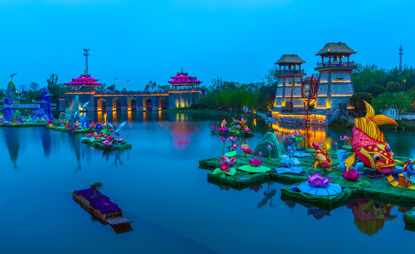 常州东方盐湖城,璀璨的夜色