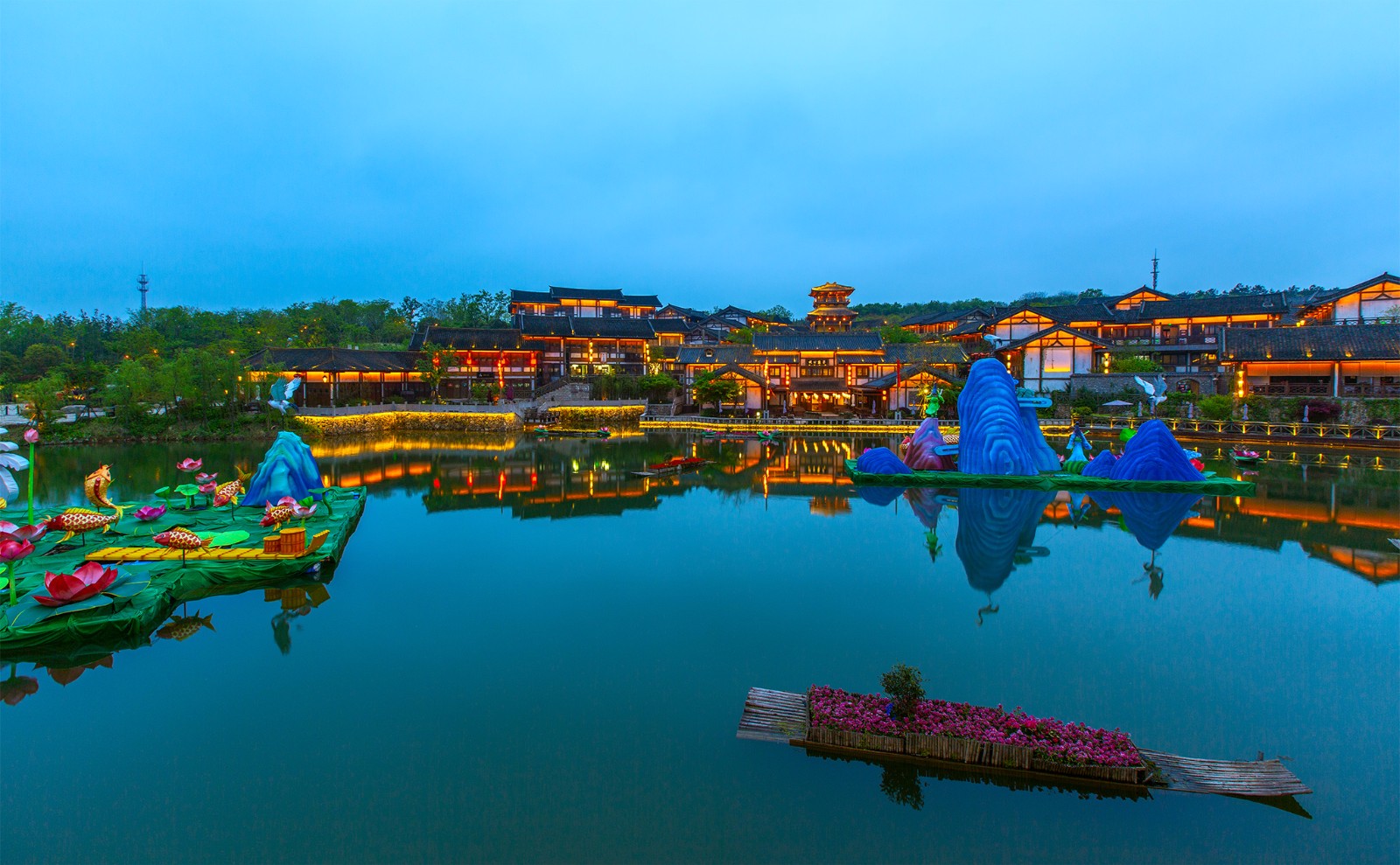 常州东方盐湖城,璀璨的夜色