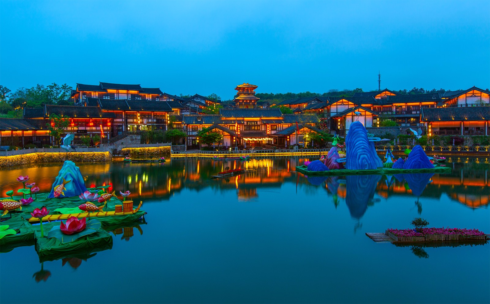 常州东方盐湖城,璀璨的夜色