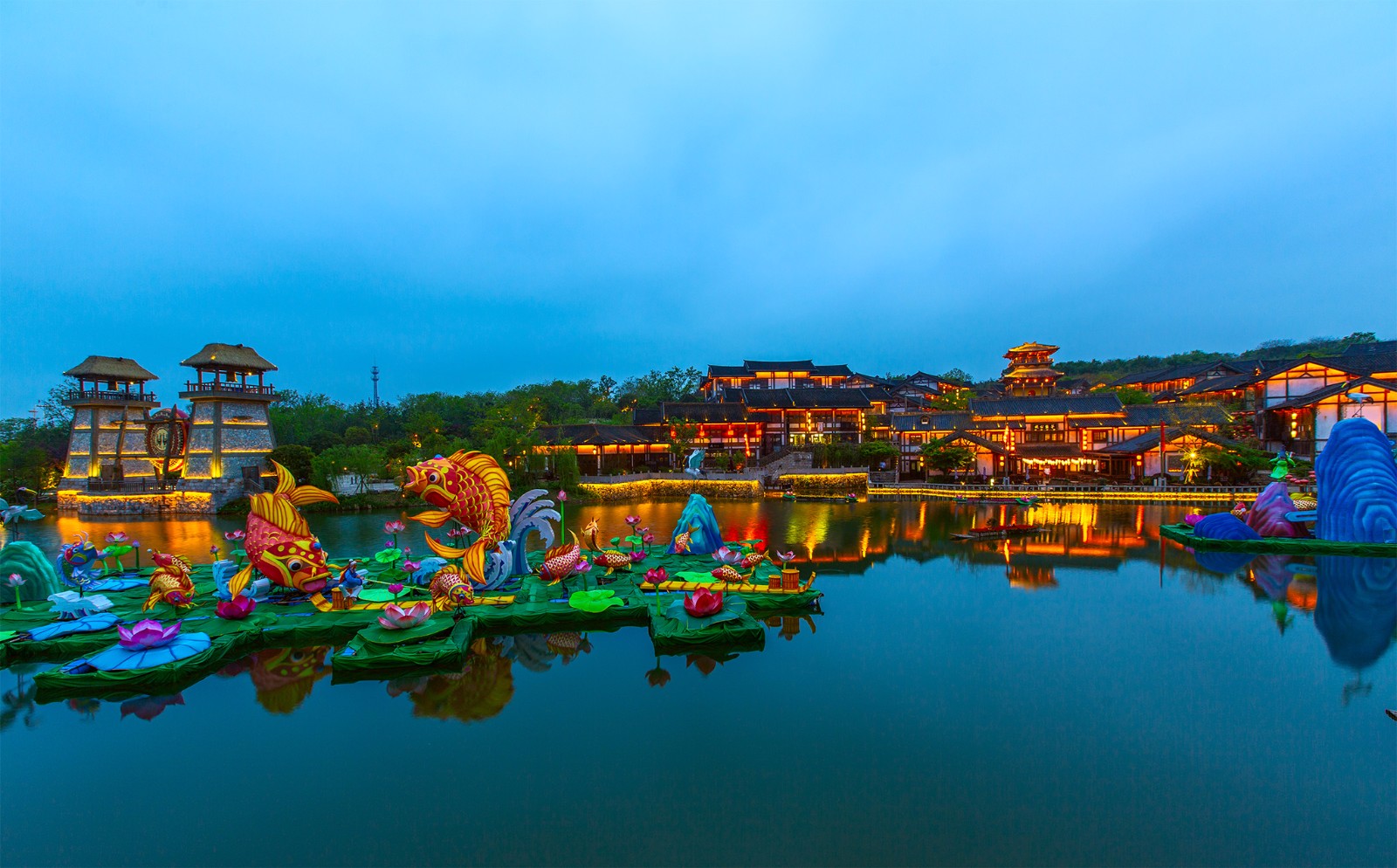常州东方盐湖城,璀璨的夜色