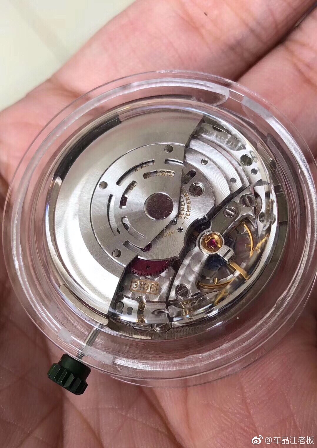 别人那里看到的,劳力士3186机芯,用在格林尼治gmt表上的