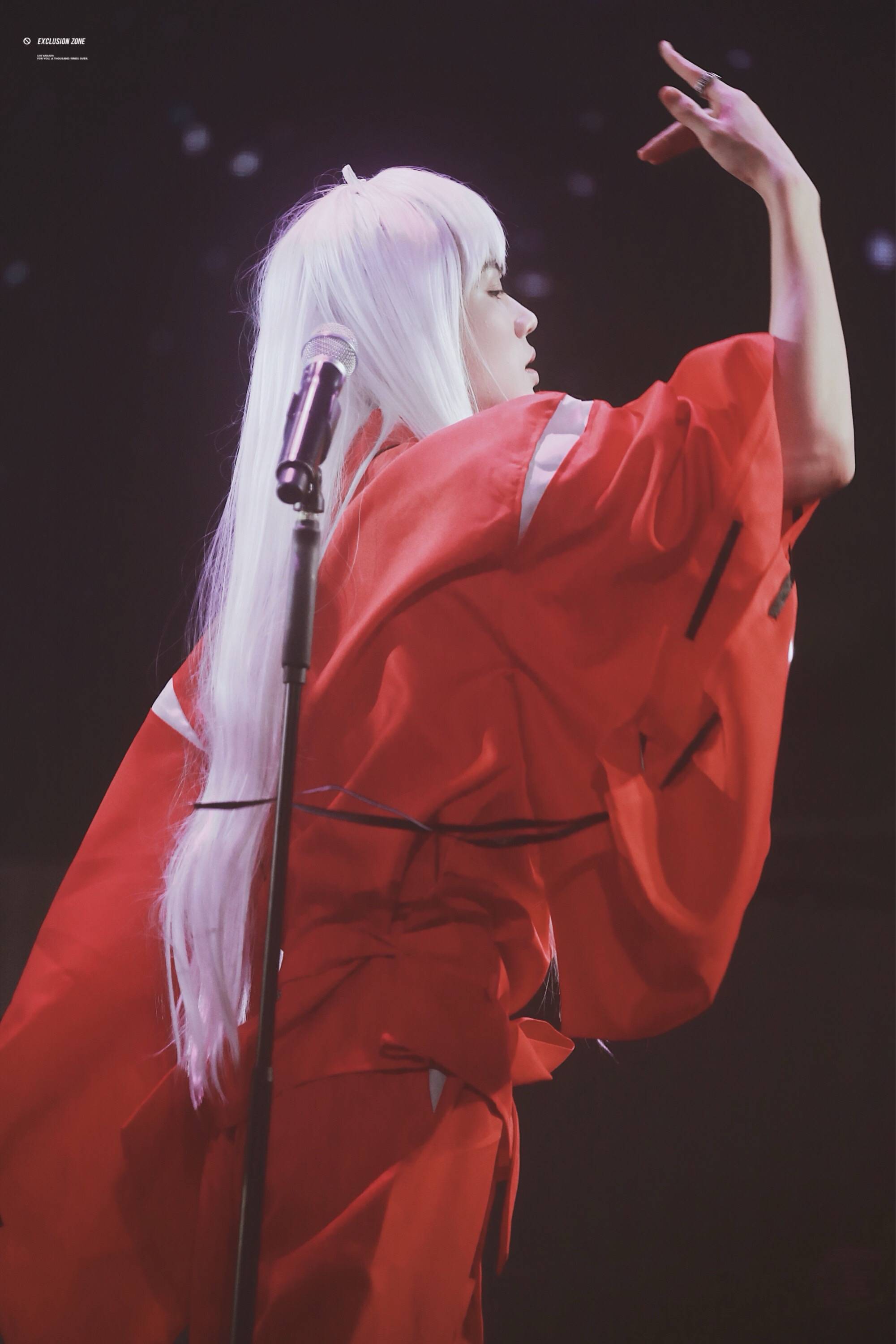 npc集体cosplay林彦俊犬夜叉林彦俊白发仙风道骨魅惑人间