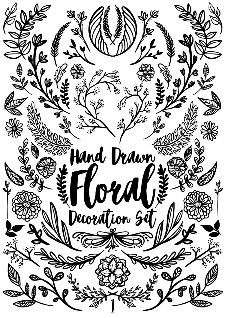 包装平铺底纹卡通手绘线性可爱装饰多格式图案设计 ai png  更多详情