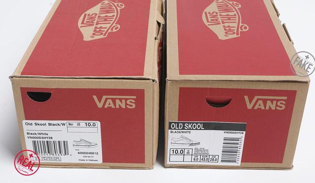 vans old skool详细真假对比辨别,简单鉴定这么简单!