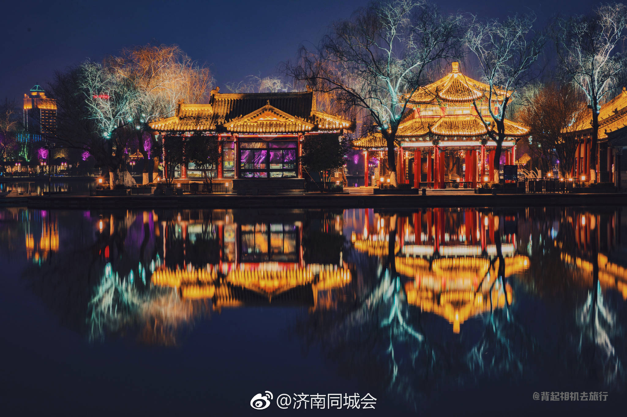 泉城开灯，共赏夜景！[心]|济南|泉城|多美_新浪新闻