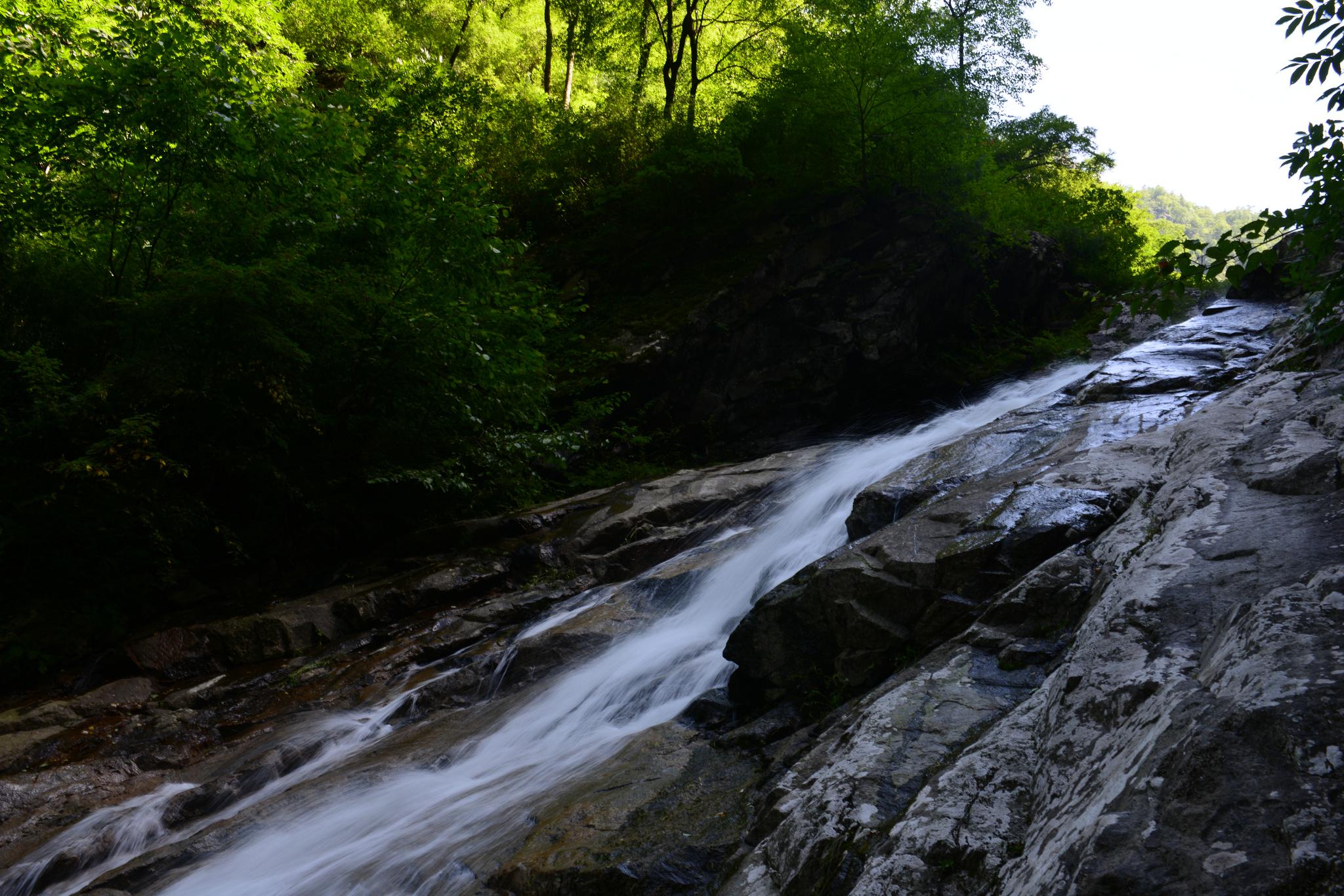 太白青峰峡听风过山谷飞瀑跌
