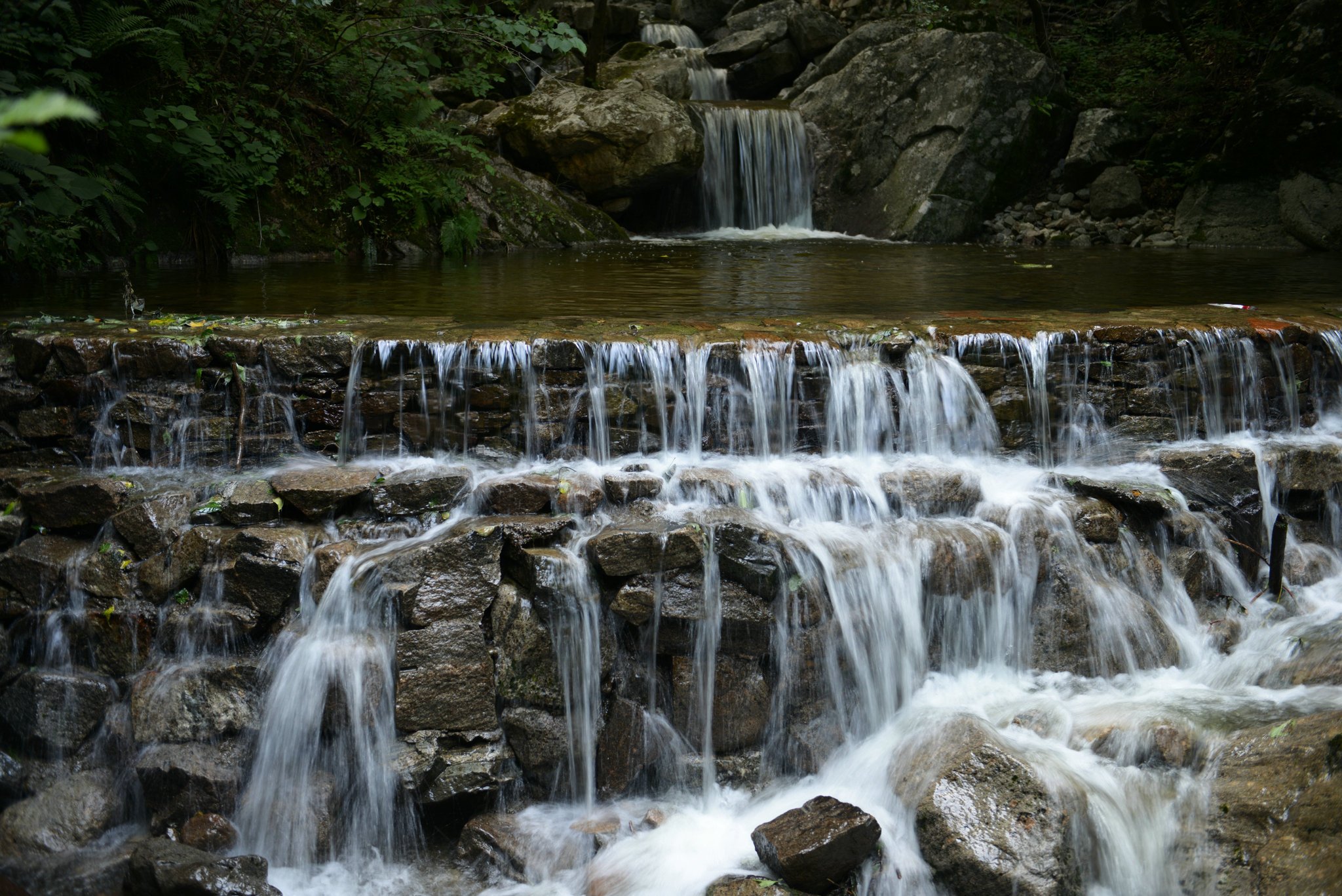 太白青峰峡听风过山谷飞瀑跌
